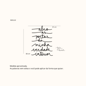 Abro as portas da minha verdade interior