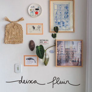 Deixa fluir- adesivo de parede